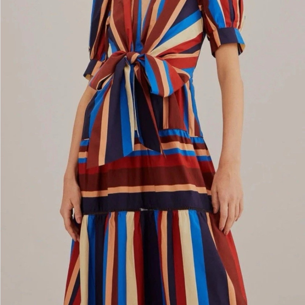 FARM Rio Vibrant Striped Midi Dress *altered* (see last pic)